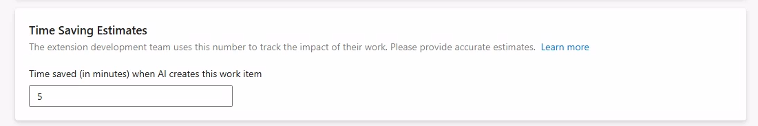 time saving estimate